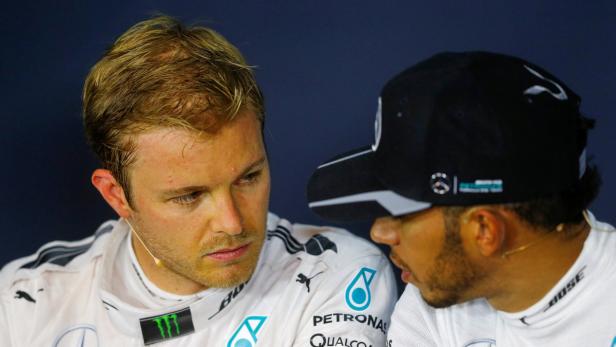 Nico Rosberg und Lewis Hamilton