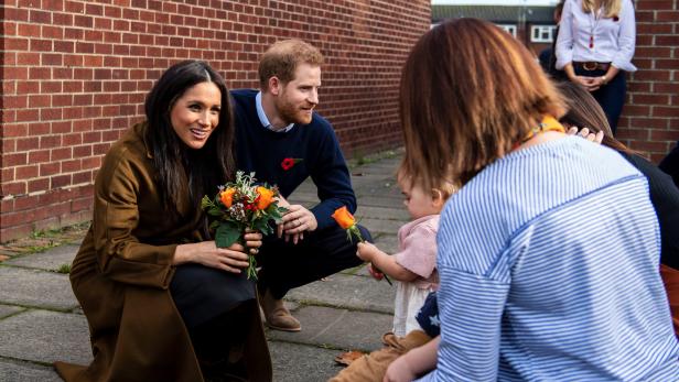 Meghan und Harry besuchten Militärfamilien.