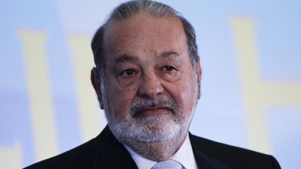 Porträt von Carlos Slim, einem mexikanischen Geschäftsmann.