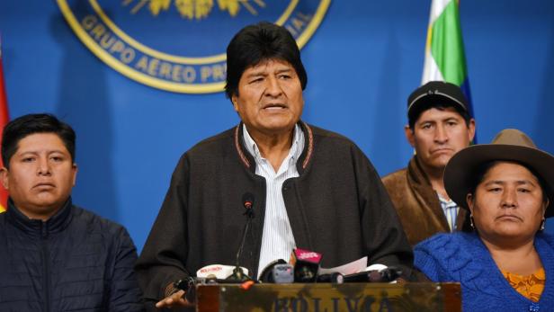 Bolivianischer Präsident Morales erklärt seinen Rücktritt