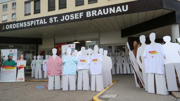 In Braunau demonstrierte Gewerkschaft gegen Personalnot