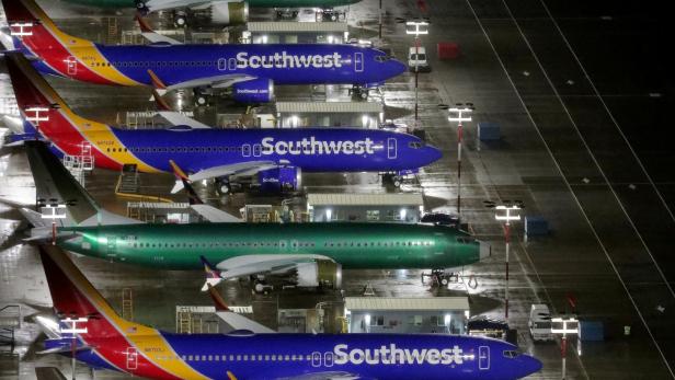 Boeing 737 Max-Flugzeuge, die in Seattle eingestellt sind