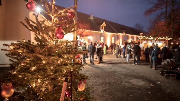 Das Schloss Lackenbach bietet ein wahrlich weihnachtliches Ambiente