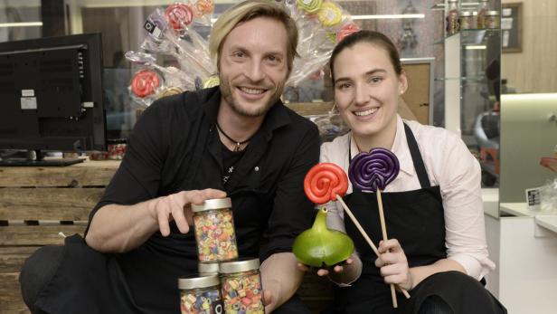 Die Zuckerbäcker Christian Mayer und Maria Scholz