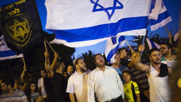 Gegendemo rechtsgerichteter Israelis