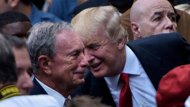 Trump und Bloomberg bei einer Veranstaltung in New York