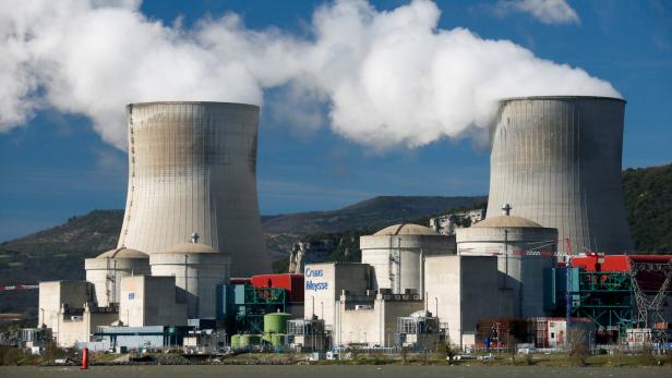 Französisches Kernkraftwerk in Cruas