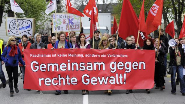 Antifa Demo in Braunau, 14. April 2012, OÖ