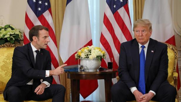 Trump gegen Macron: Krach vor der Kamera am NATO-Gipfel