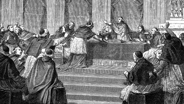 Das erste Vatikanische Konzil dauerte vom 8.12.1869 bis zum 18.7.1870