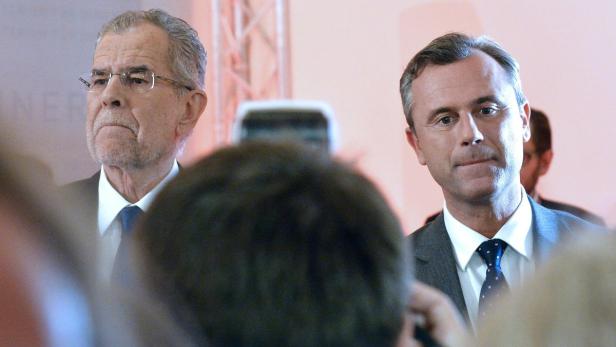 BP-WAHL: HOFBURG - VAN DER BELLEN / HOFER Van der Bellen (l.) oder Norbert Hofer: Wer zieht in die Hofburg ein?