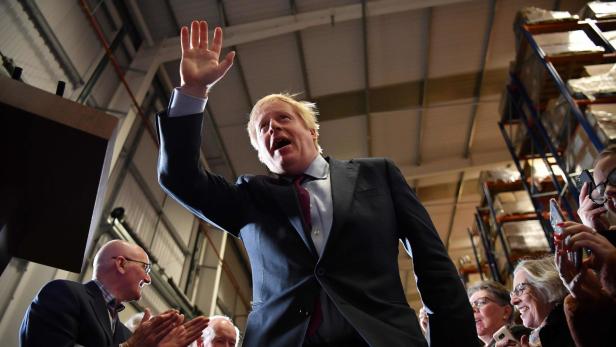Boris Johnson im Wahlkampfmodus