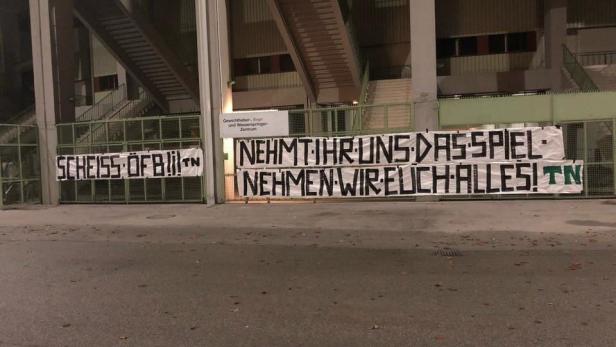 Nächste Protest-Aktion der Wacker-Fans gegen den ÖFB