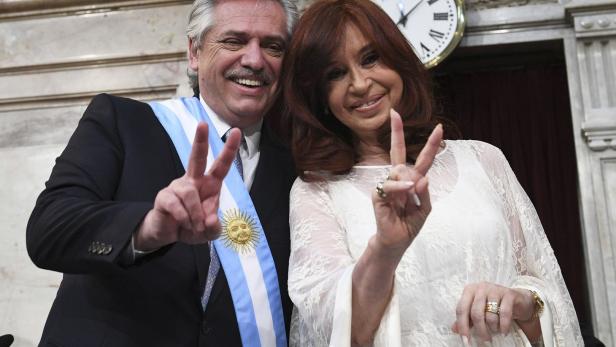 Präsident und Cristina Kirchner.