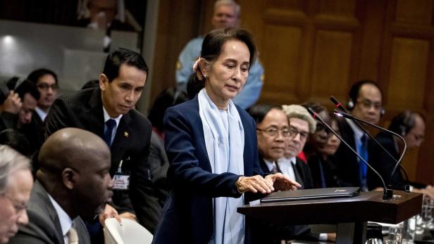Aung San Suu Ky in Den Haag
