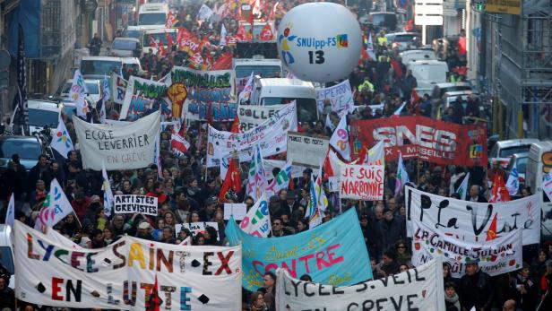 In Marseille kam es auch am Donnerstag eine Großdemonstration