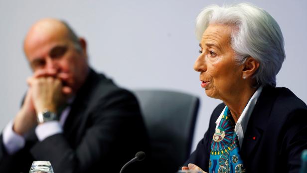 EZB-Chefin Christine Lagarde, Vizepräsident Luis de Guindos