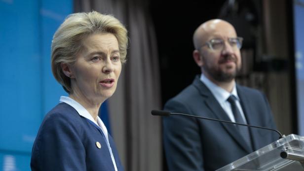 EU-Kommissionschefin Ursula Von der Leyen und EU-Ratspräsident Charles Michel