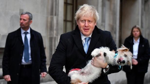 Boris Johnson mit Hund
