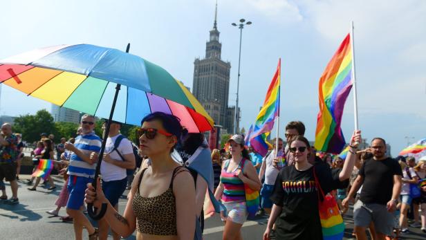 Gay-Pride-Parade in Warschau im vergangenen Juni.