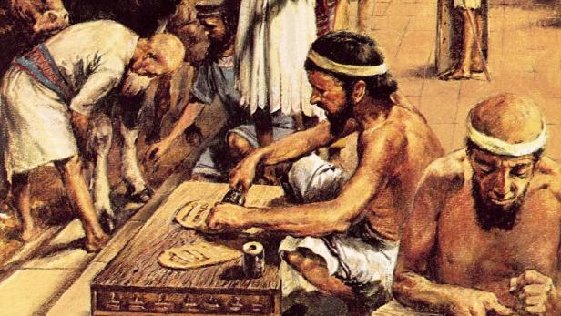 In der sumerischen Hochkultur blühte der Handel. Die Notwendigkeit zur Buchhaltung ebnete den Weg zur Keilschrift, quasi Europas Urschrift.