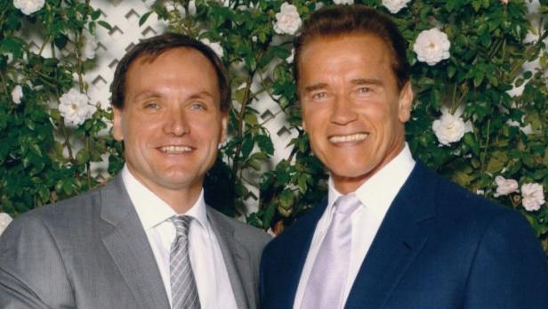 Klaus Heidegger und Arnold Schwarzenegger honorarfrei