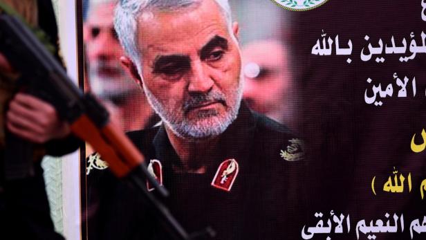 Plakat des getöteten iranischen Generals Soleimani