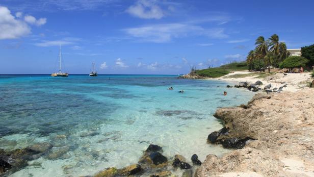 Arashi Beach ist der angesagteste Schnorchel-Hotspot auf der Karibikinsel.