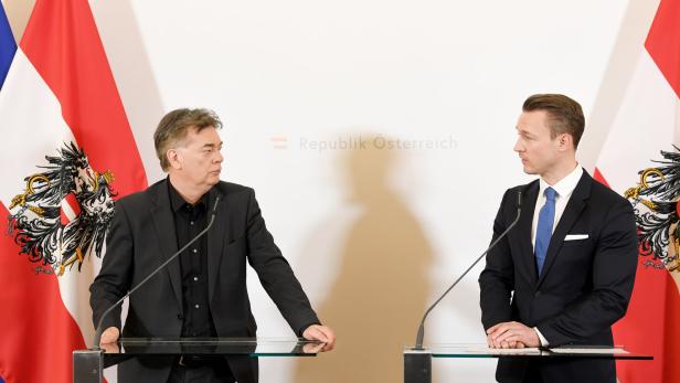 ERSTER MINISTERRAT DER NEUEN REGIERUNG: KOGLER / BLÜMEL