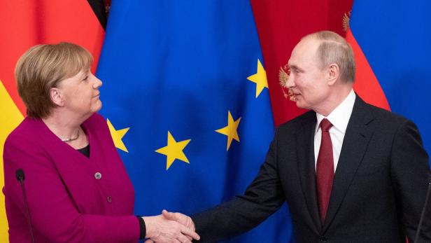 Die Stimmung zwischen Merkel und Putin war bestenfalls wohltemperiert.
