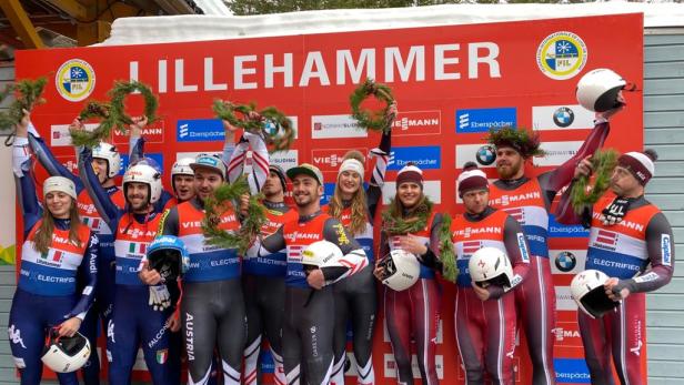 Rodeln: ÖRV-Teamstaffel holt in Lillehammer EM-Gold