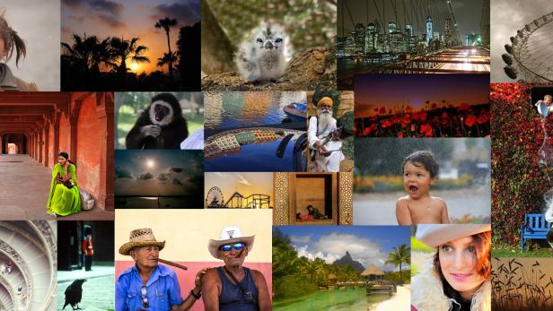 Eine Collage verschiedener Fotografien, die unterschiedliche Szenen und Motive zeigen.