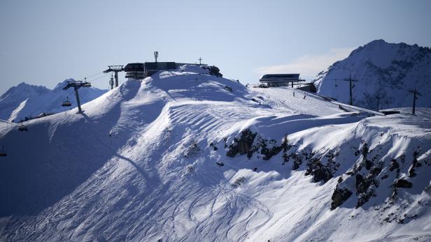 Ein Ski-Gebiet in den Kitzbüheler Alpen.