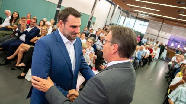 Erst im Juni gratulierte LH Platter Christoph Appler zu seiner Wahl zum Stadtparteiobmann