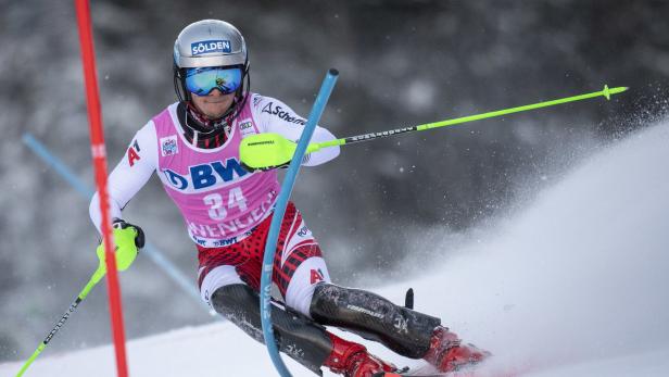 Gut in Schwung: Der junge Tiroler Fabio Gstrein nähert sich der Slalom-Weltspitze an.
