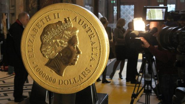 Größte Goldmünze der Welt in Wien zu Gast