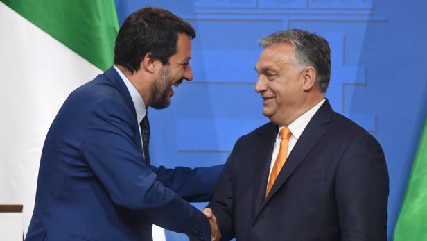 Wie bereits im Vorjahr traf Ungarns Premier Viktor Orban am Dienstag Matteo Salvini