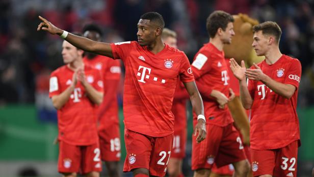 Bayern nach einem 4:3 gegen Hoffenheim im Cup-Viertelfinale