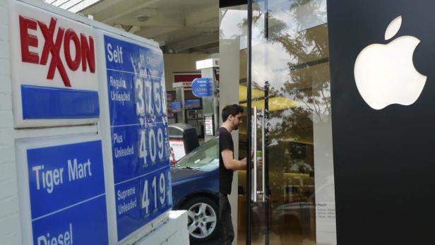 Apple im Wettlauf mit Exxon Mobil