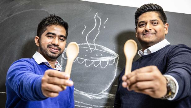 Löffel, der nach Curry-Wurst schmeckt: Start-up erfindet essbares Besteck
