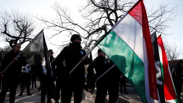 500 Neonazis begingen in Budapest den "Tag der Ehre"