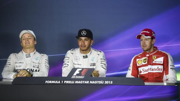 Nico Rosberg, Lewis Hamilton, Sebastian Vettel