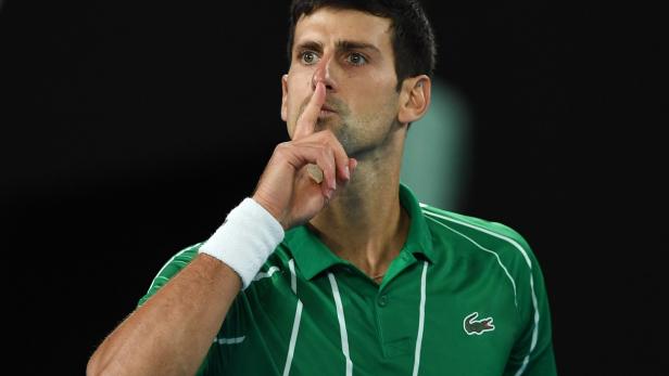 Im Finale gegen Thiem schickte Djokovic dem Publikum ein unmissverständliches Signal.