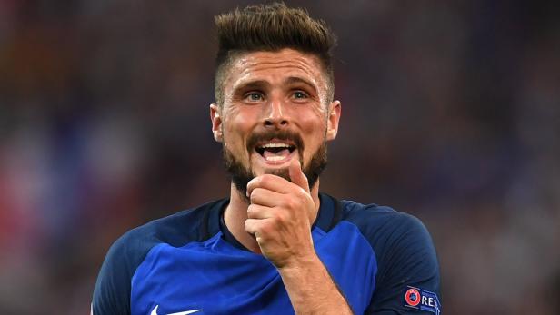 Bart-Wisch: Giroud will ihn als Europameister tricolor färben.