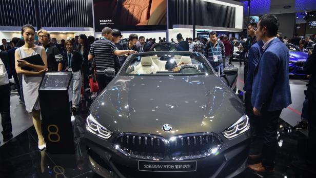 Vor Corona: BMW bei einer Messe in Shanghai, November 2019