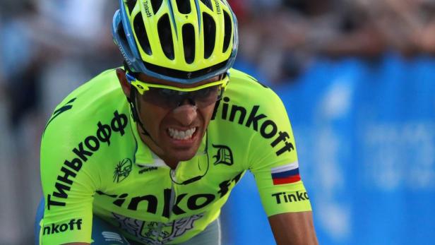 Alberto Contador gab auf.
