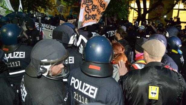 Polizeieinsatz in der Nacht auf Sonntag in Berlin-Friedrichshain