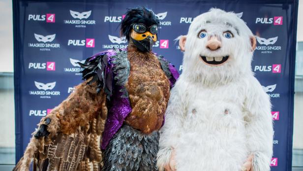 Falke und Yeti: Zwei der Kostüme von &quot;The Masked Singer Austria&quot;