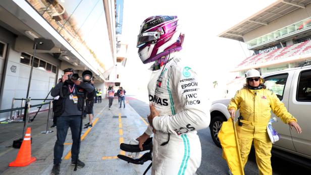 Lewis Hamilton hatte am Donnerstag einen kurzen Arbeitstag.