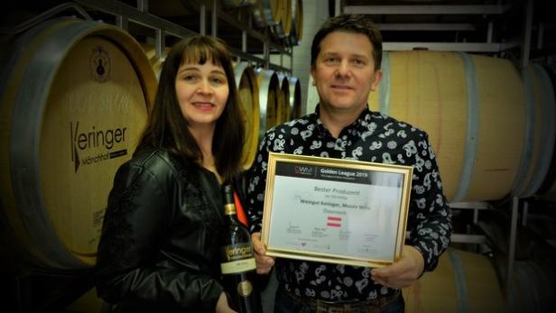 Erneut &quot;Weltweinpokal&quot; und Titel &quot;Bester Produzent&quot; für Weingut Keringer aus dem Burgenland